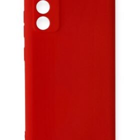 Samsung Galaxy S20 FE Kılıf Nano içi Kadife Silikon - Kırmızı-(5796)