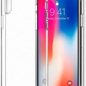 iPhone X Kılıf Lüx Şeffaf Silikon-(5796)