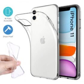 iPhone 11 Kılıf Lüx Şeffaf Silikon-(5796)