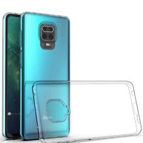 Xiaomi Redmi Note 9 Pro Kılıf Lüx Şeffaf Silikon - Şeffaf-(5796)