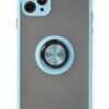 iPhone 11 Pro Max Kılıf Montreal Yüzüklü Silikon Kapak - Buz Mavi-(5796)