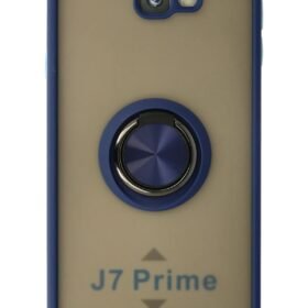 Samsung Galaxy J7 Prime Kılıf Montreal Yüzüklü Silikon Kapak - Lacivert-(5796)