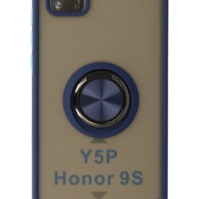 Huawei Y5P Kılıf Montreal Yüzüklü Silikon Kapak - Lacivert-(5796)