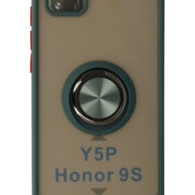 Huawei Y5P Kılıf Montreal Yüzüklü Silikon Kapak - Yeşil-(5796)