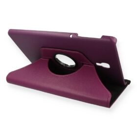 Samsung Galaxy T590 Tab A 10.5 Kılıf 360 Tablet Deri Kılıf - Mürdüm-(5796)