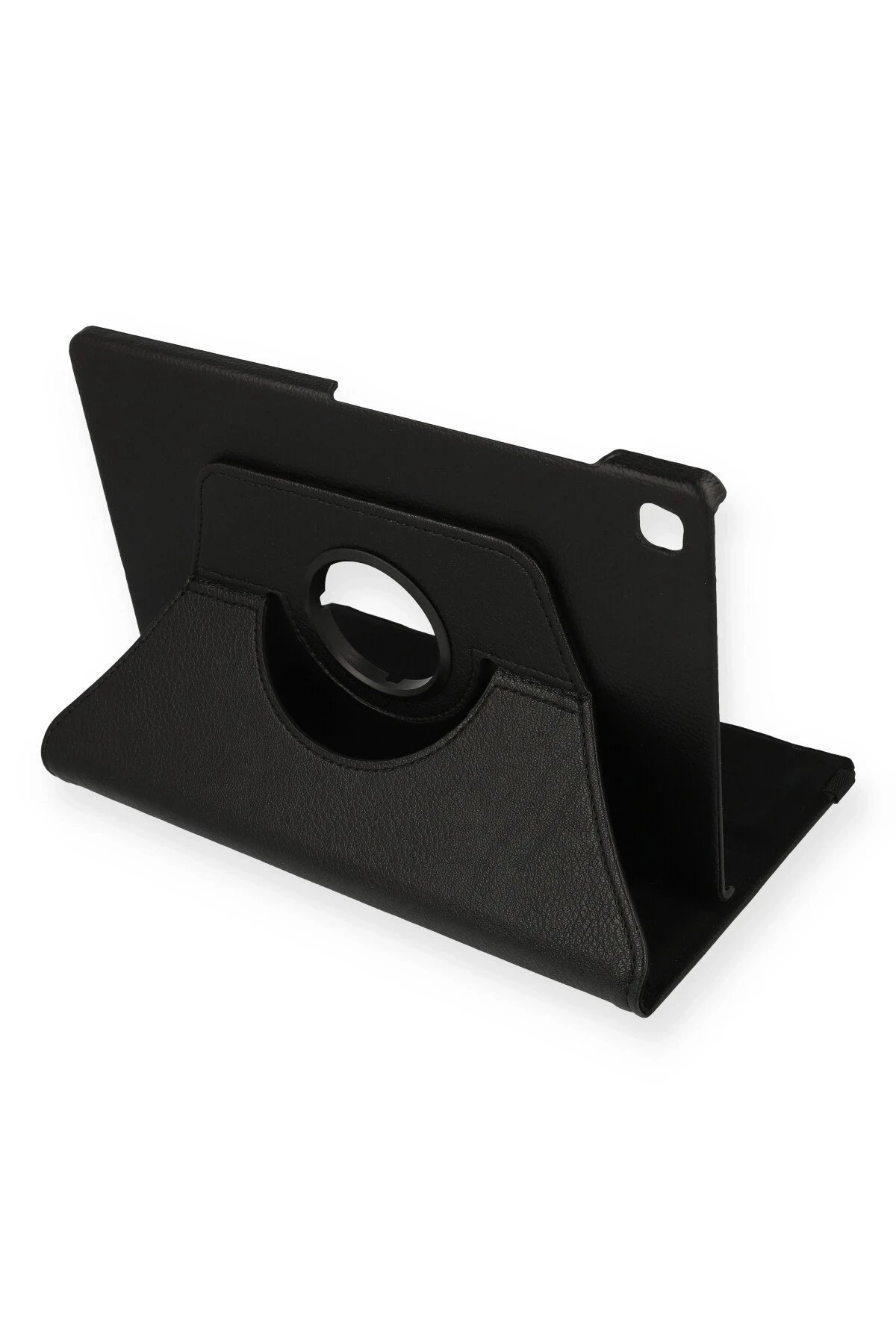 Samsung Galaxy T720 Tab S5e 10.5 Kılıf 360 Tablet Deri Kılıf - Siyah-(5796)