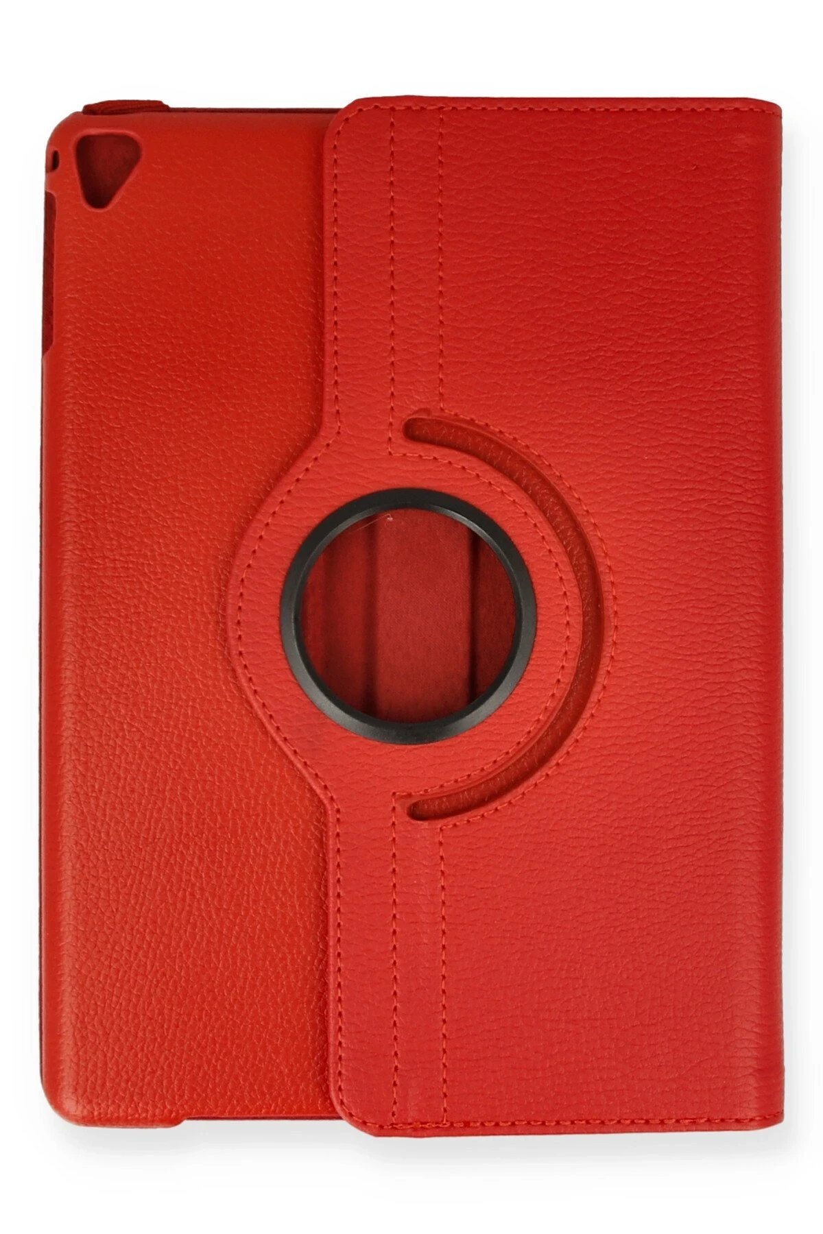 iPad 9.7 (2018) Kılıf 360 Tablet Deri Kılıf - Kırmızı-(5796) - Görsel 2