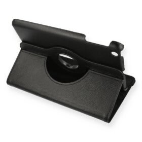 iPad Mini 1 Kılıf 360 Tablet Deri Kılıf - Siyah-(5796)