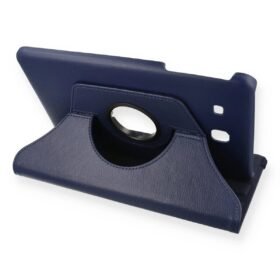 Samsung Galaxy T560 Tab E 9.7 Kılıf 360 Tablet Deri Kılıf - Lacivert-(5796)