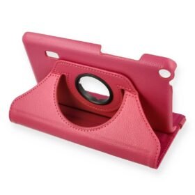 Huawei MediaPad T3 7 Kılıf 360 Tablet Deri Kılıf - Pembe-(5796)