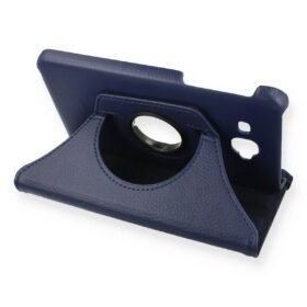 Samsung Galaxy T280 Tab A 7 Kılıf 360 Tablet Deri Kılıf - Lacivert-(5796)