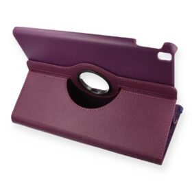 iPad 10.2 (7.nesil) Kılıf 360 Tablet Deri Kılıf - Mürdüm-(5796)