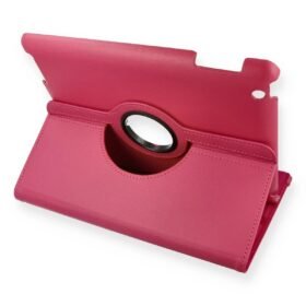 iPad 4 9.7 Kılıf 360 Tablet Deri Kılıf - Pembe-(5796)