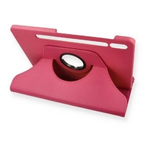 Samsung Galaxy T870 Tab S7 11 Kılıf 360 Tablet Deri Kılıf - Pembe-(5796)