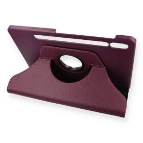 Samsung Galaxy T860 Tab S6 10.5 Kılıf 360 Tablet Deri Kılıf - Mürdüm-(5796)