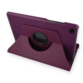 Samsung Galaxy Tab A7 10.4 Kılıf 360 Tablet Deri Kılıf - Mürdüm-(5796)