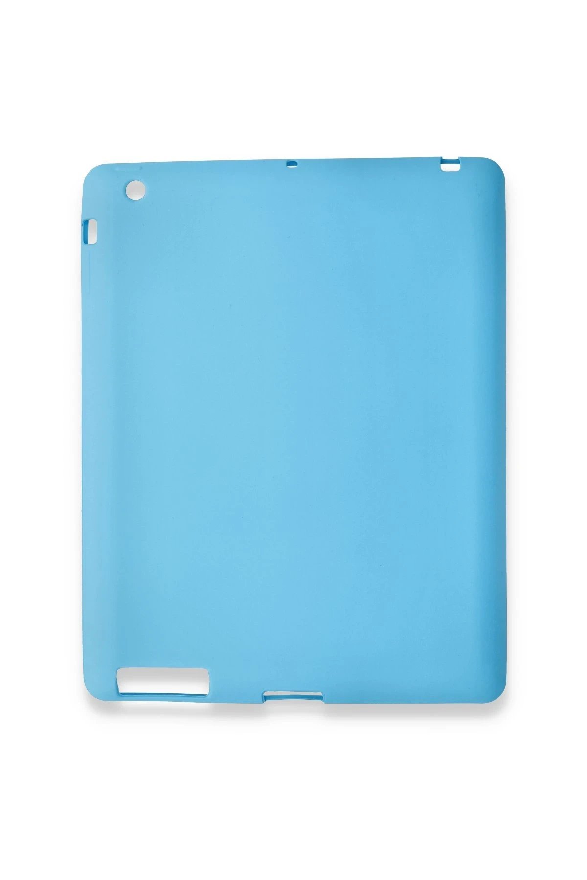 iPad 4 9.7 Kılıf Evo Tablet Silikon - Mavi-(5796)