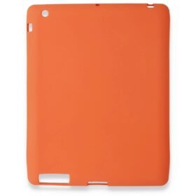 iPad 4 9.7 Kılıf Evo Tablet Silikon - Turuncu-(5796)