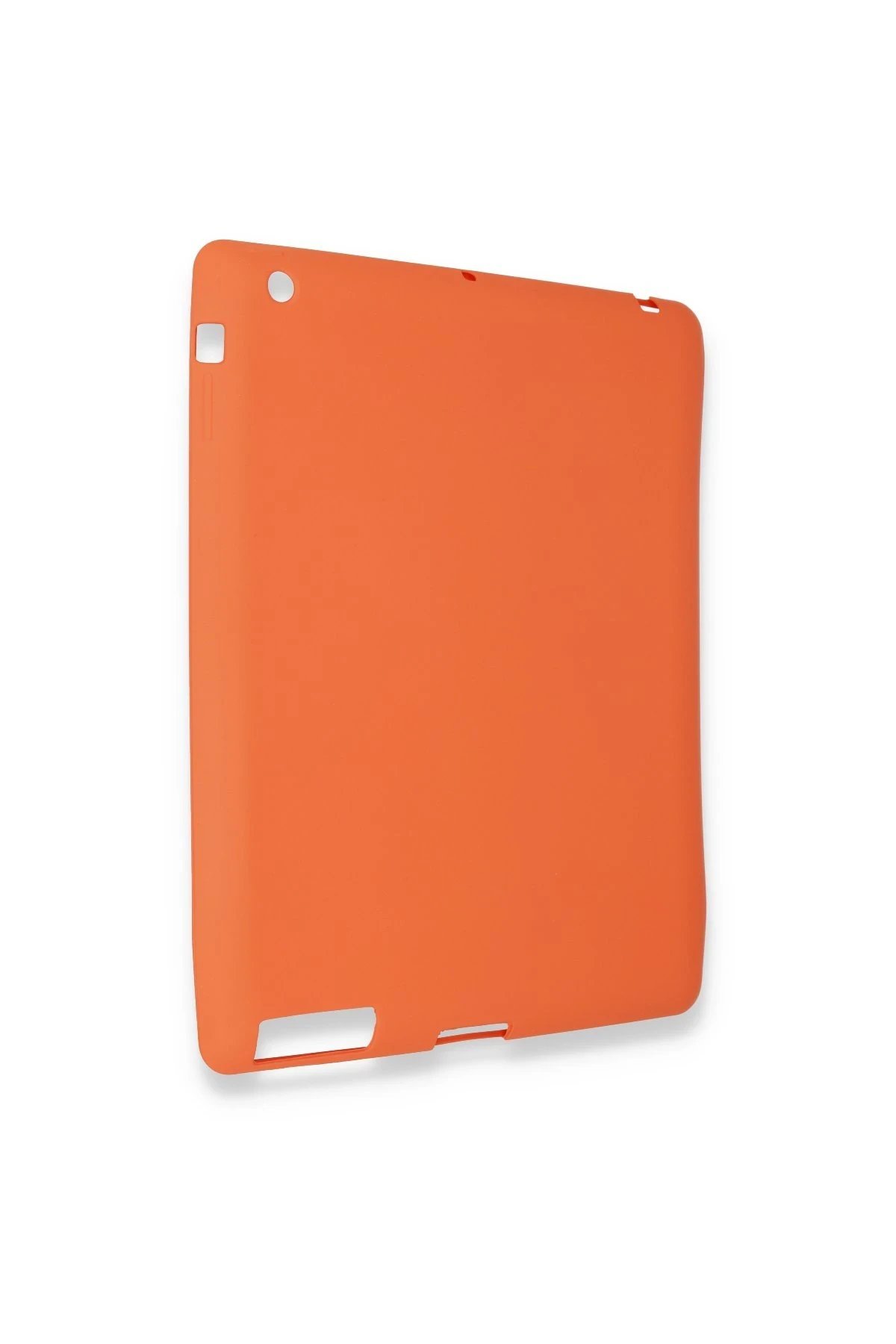 iPad 4 9.7 Kılıf Evo Tablet Silikon - Turuncu-(5796) - Görsel 2
