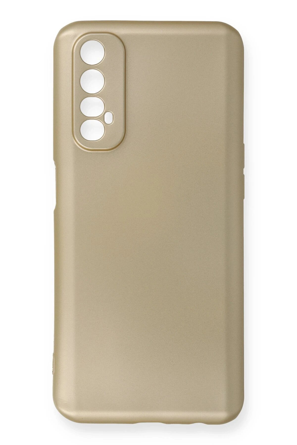Realme 7 Kılıf First Silikon - Gold-(5796)