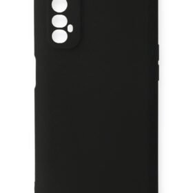 Realme 7 Kılıf First Silikon - Siyah-(5796)