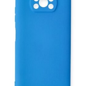 Xiaomi Pocophone X3 Kılıf Nano içi Kadife Silikon - Mavi-(5796)