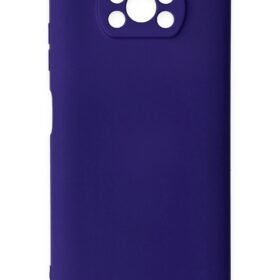 Xiaomi Pocophone X3 Kılıf Nano içi Kadife Silikon - Mor-(5796)