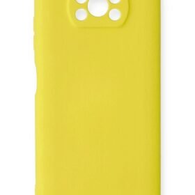 Xiaomi Pocophone X3 Kılıf Nano içi Kadife Silikon - Sarı-(5796)
