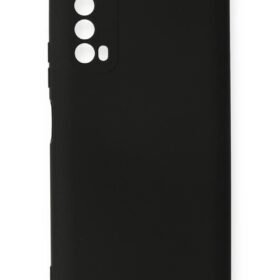 Huawei P Smart 2021 Kılıf Nano içi Kadife Silikon - Siyah-(5796)