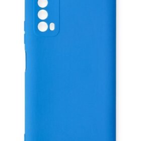 Huawei P Smart 2021 Kılıf Nano içi Kadife Silikon - Mavi-(5796)