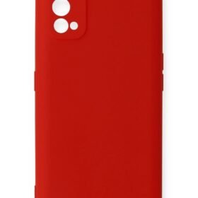 Realme 7 Pro Kılıf Nano içi Kadife Silikon - Kırmızı-(5796)