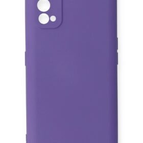 Realme 7 Pro Kılıf Nano içi Kadife Silikon - Mor-(5796)