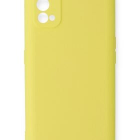 Realme 7 Pro Kılıf Nano içi Kadife Silikon - Sarı-(5796)