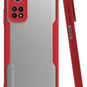 Xiaomi Mi 10T Pro Kılıf Platin Silikon - Kırmızı-(5796)