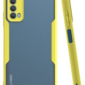 Huawei P Smart 2021 Kılıf Platin Silikon - Sarı-(5796)