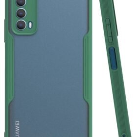 Huawei P Smart 2021 Kılıf Platin Silikon - Yeşil-(5796)