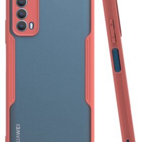 Huawei P Smart 2021 Kılıf Platin Silikon - Pembe-(5796)