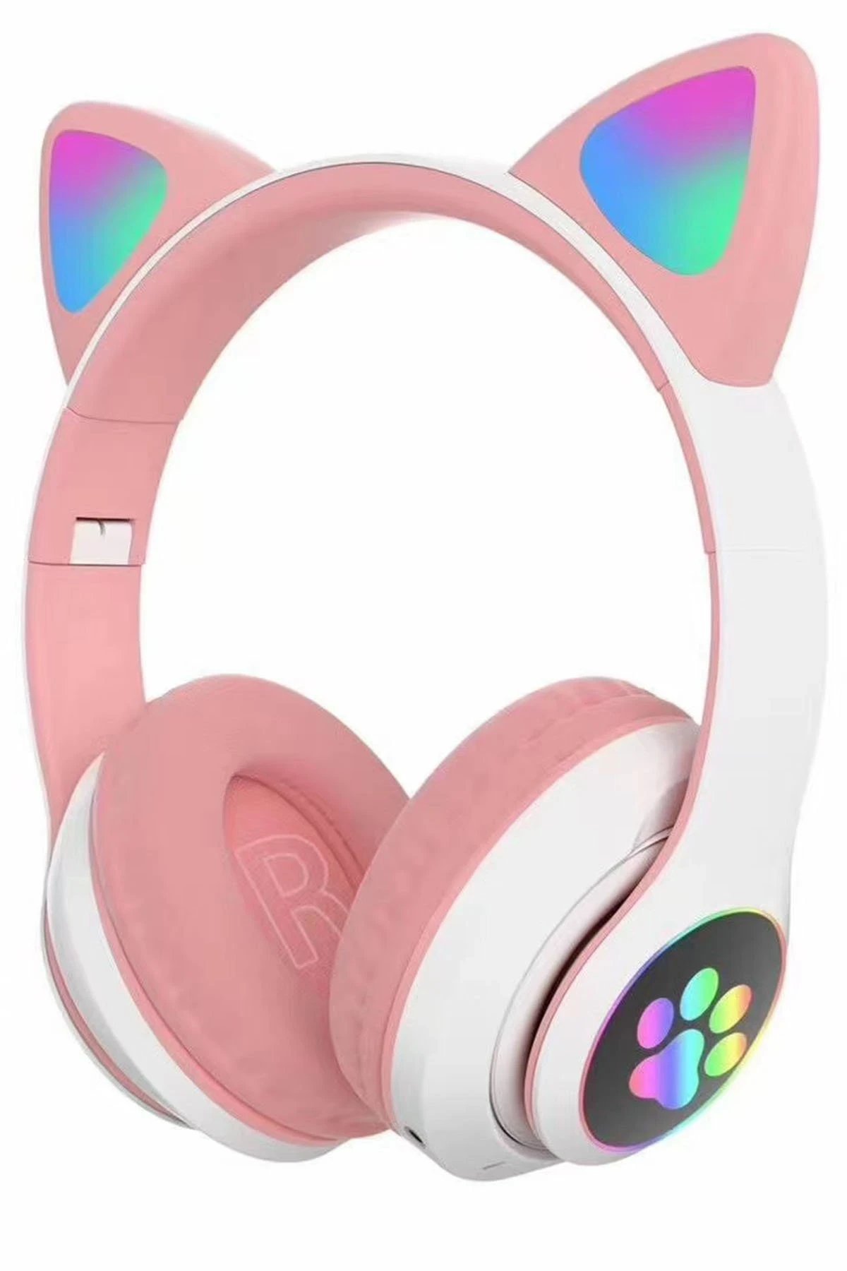 STN28 Kablosuz Kedi Kulaklık - Pembe-(5796)