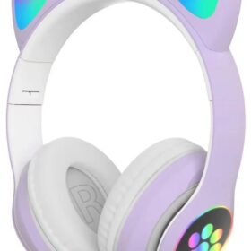 STN28 Kablosuz Kedi Kulaklık - Lila-(5796)