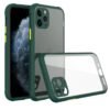 iPhone 11 Pro Max Kılıf Miami Şeffaf Silikon - Koyu Yeşil-(5796)