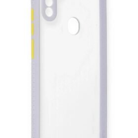 Samsung Galaxy A11 Kılıf Miami Şeffaf Silikon - Lila-(5796)