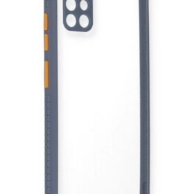 Samsung Galaxy A71 Kılıf Miami Şeffaf Silikon - Gri-(5796)