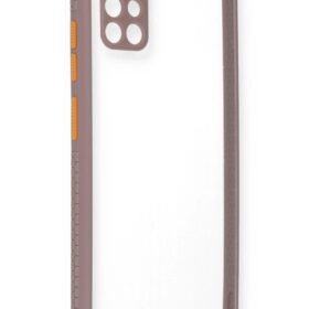 Samsung Galaxy A71 Kılıf Miami Şeffaf Silikon - Açık Mor-(5796)