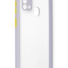 Samsung Galaxy M31 Kılıf Miami Şeffaf Silikon - Lila-(5796)