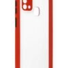 Samsung Galaxy M31 Kılıf Miami Şeffaf Silikon - Kırmızı-(5796)