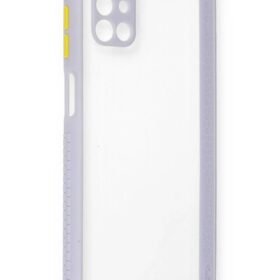 Samsung Galaxy M51 Kılıf Miami Şeffaf Silikon - Lila-(5796)