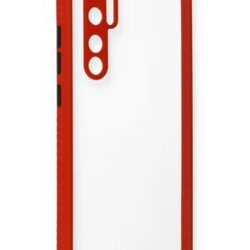 Xiaomi Mi Note 10 Lite Kılıf Miami Şeffaf Silikon - Kırmızı-(5796)