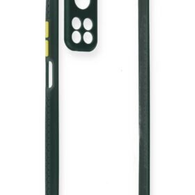 Xiaomi Mi 10T Pro Kılıf Miami Şeffaf Silikon - Koyu Yeşil-(5796)