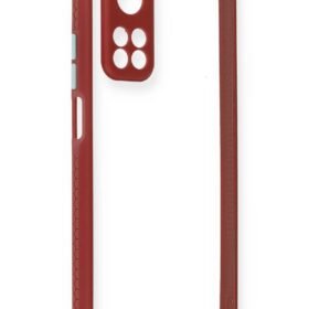 Xiaomi Mi 10T Pro Kılıf Miami Şeffaf Silikon - Fuşya-(5796)