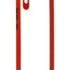 Xiaomi Redmi 9A Kılıf Miami Şeffaf Silikon - Kırmızı-(5796)